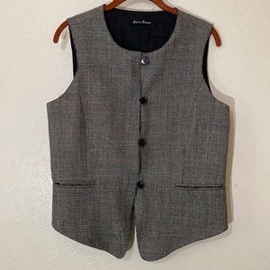 80s Giorgio Sant’ Angelo Classic Patterned Wool Vest